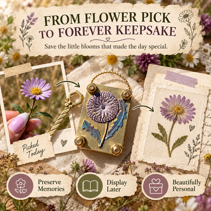 🌼 50% OFF Today! Mini Flower Press Keepsake for Tiny Blooms & Petals