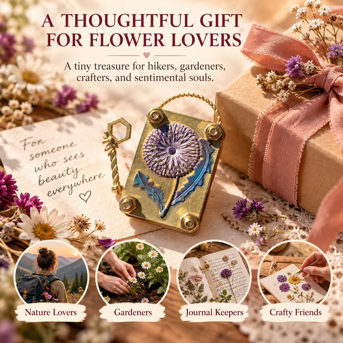 🌼 50% OFF Today! Mini Flower Press Keepsake for Tiny Blooms & Petals