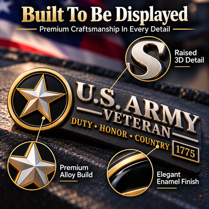 🎖️ Veteran Vehicle Emblem – Honor Their Service With Pride 🇺🇸