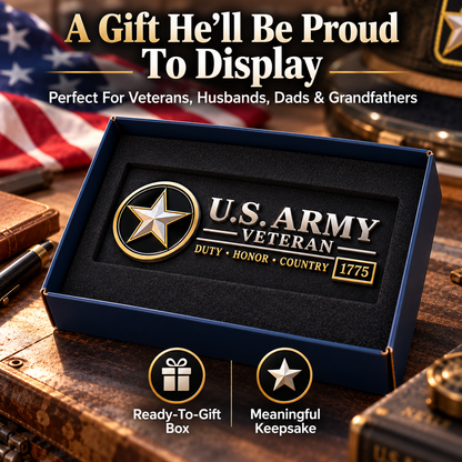 🎖️ Veteran Vehicle Emblem – Honor Their Service With Pride 🇺🇸