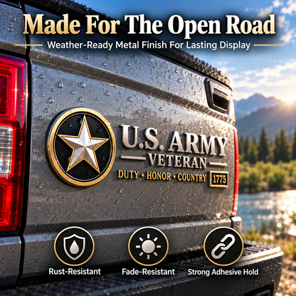 🎖️ Veteran Vehicle Emblem – Honor Their Service With Pride 🇺🇸