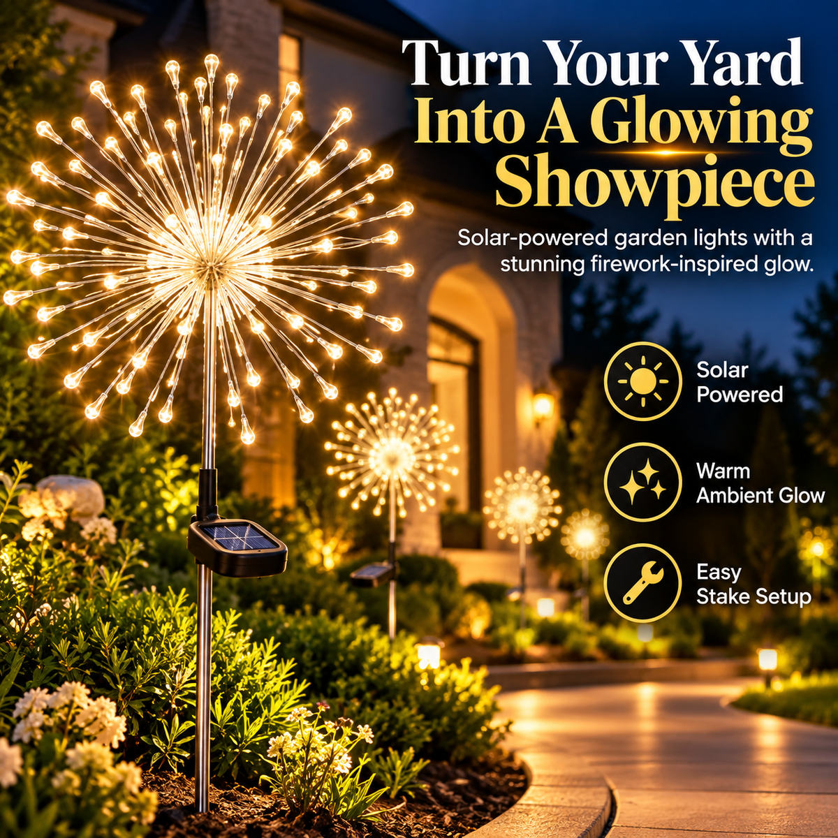 ☀️Solar Dandelion Garden Light – Charges by Day, Glows After Dark ✨