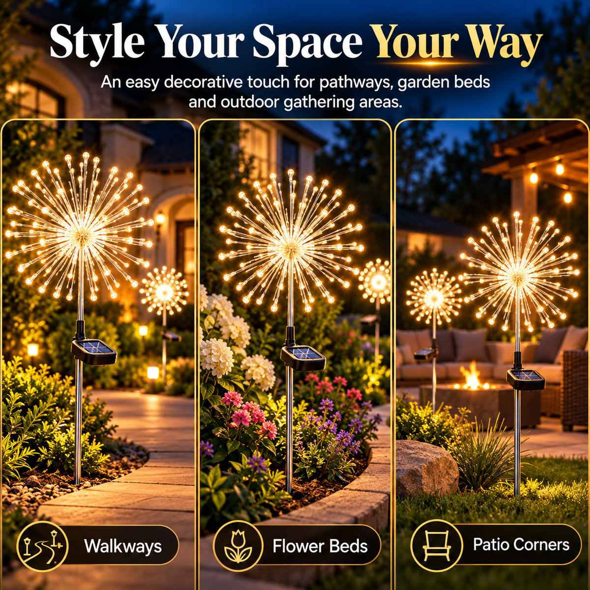 ☀️Solar Dandelion Garden Light – Charges by Day, Glows After Dark ✨