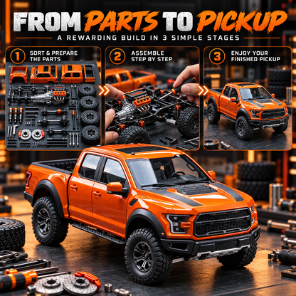 🚙 50% OFF 🔥 DIY Off-Road Pickup Truck Model Kit – Build Your Own Detailed Display Truck