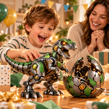 🔥⚙️🦖 Mechanical T-Rex Egg – From Mysterious Egg to Mighty Robotic Dinosaur! 🥚✨
