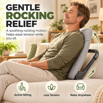 ✨ Portable Rocking Back Support – Turn Almost Any Seat Into a Comfortable Rocker