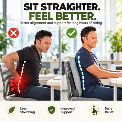 ✨ Portable Rocking Back Support – Turn Almost Any Seat Into a Comfortable Rocker