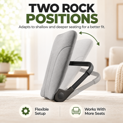 ✨ Portable Rocking Back Support – Turn Almost Any Seat Into a Comfortable Rocker