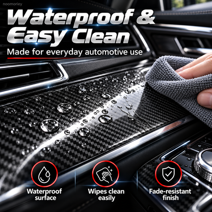 ✨ 6D Gloss Carbon Fiber Vinyl Wrap – Self-Adhesive Waterproof Car Interior & Exterior Trim Film