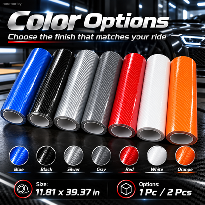 ✨ 6D Gloss Carbon Fiber Vinyl Wrap – Self-Adhesive Waterproof Car Interior & Exterior Trim Film