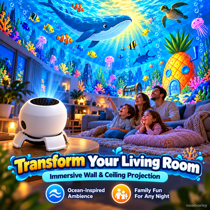 🌊 Ocean-Themed Projector Light – Bring Underwater Magic to Your Room ✨