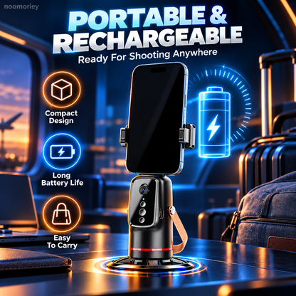 360-Degree Auto Face Tracking Phone Tripod Mount