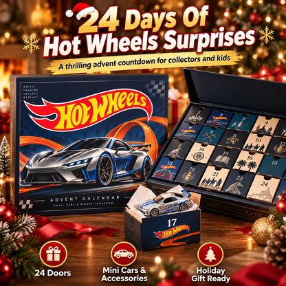🎄 Hot Wheels Advent Calendar – 24-Day Christmas Countdown Gift