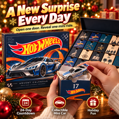 🎄 Hot Wheels Advent Calendar – 24-Day Christmas Countdown Gift