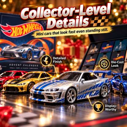 🎄 Hot Wheels Advent Calendar – 24-Day Christmas Countdown Gift