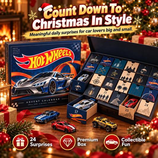 🎄 Hot Wheels Advent Calendar – 24-Day Christmas Countdown Gift