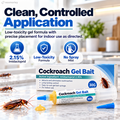 30g Roach & Ant Gel Bait 2-Pack – Precision Syringe Pest Control Gel for Fast Home Protection
