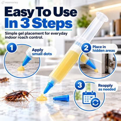 30g Roach & Ant Gel Bait 2-Pack – Precision Syringe Pest Control Gel for Fast Home Protection