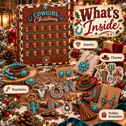 Cowgirl Christmas Advent Calendar – 24 Days of Western Jewelry & Cute Accessories
