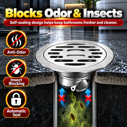 💧 50% OFF Stainless Steel Floor Drain – Fast Drainage & Odor Control