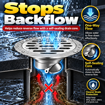 💧 50% OFF Stainless Steel Floor Drain – Fast Drainage & Odor Control