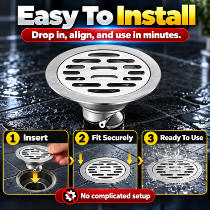 💧 50% OFF Stainless Steel Floor Drain – Fast Drainage & Odor Control
