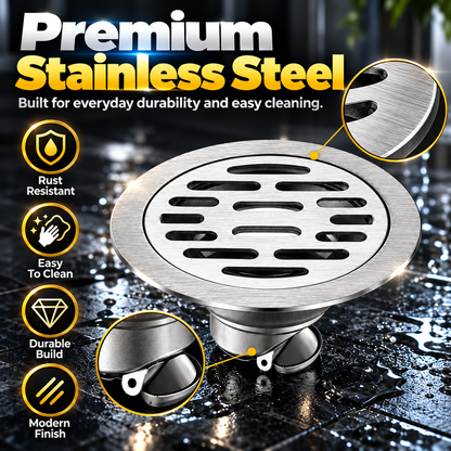 💧 50% OFF Stainless Steel Floor Drain – Fast Drainage & Odor Control