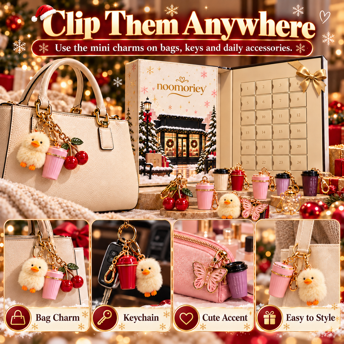 🎁 50% OFF Christmas Mystery Charm Advent Calendar – 24 Days of Surprises ✨