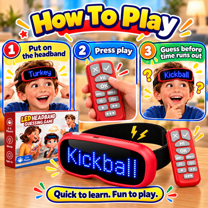 😂 50% OFF Today! Laugh-Out-Loud Headband Word Guessing Game for 2–6 Players