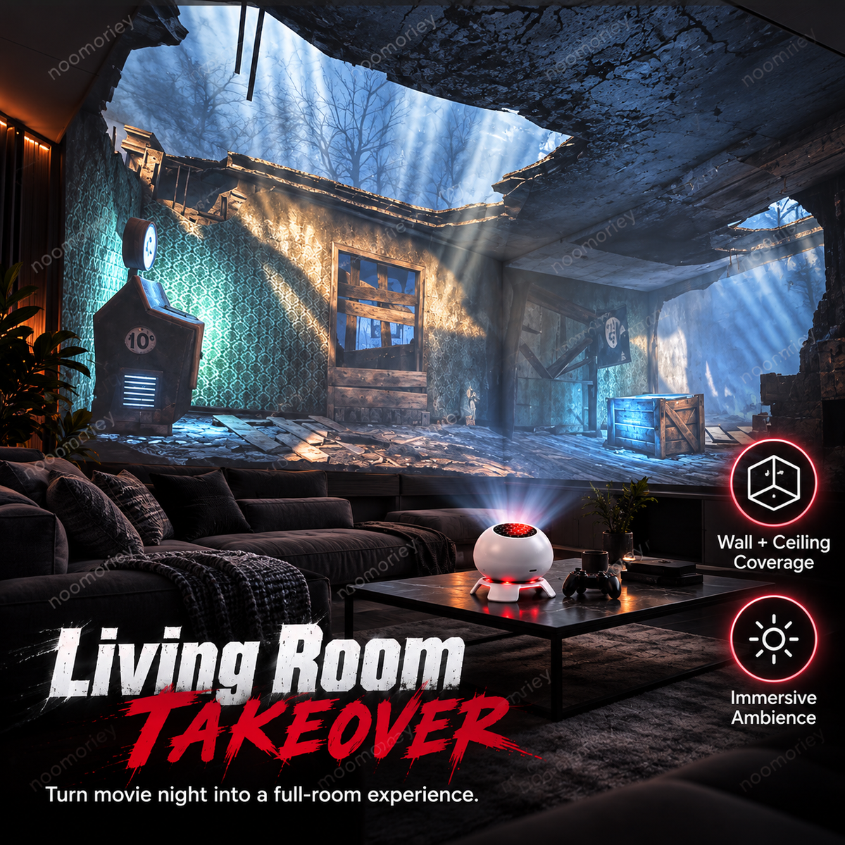 🎮 50% OFF 🌌 Cinematic Gaming Atmosphere Projector – Transform Your Room Into Another World