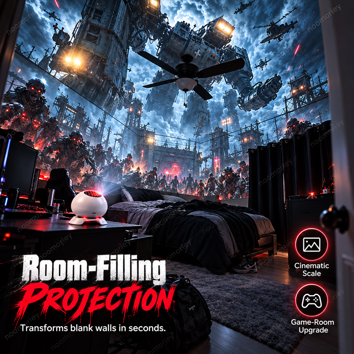 🎮 50% OFF 🌌 Cinematic Gaming Atmosphere Projector – Transform Your Room Into Another World