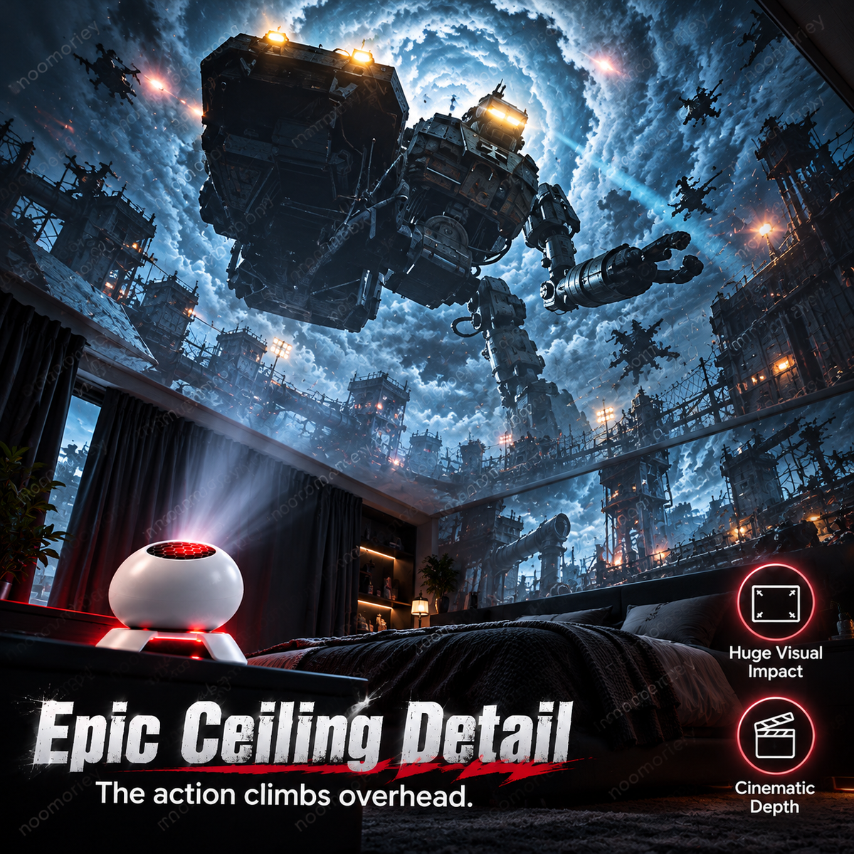 🎮 50% OFF 🌌 Cinematic Gaming Atmosphere Projector – Transform Your Room Into Another World