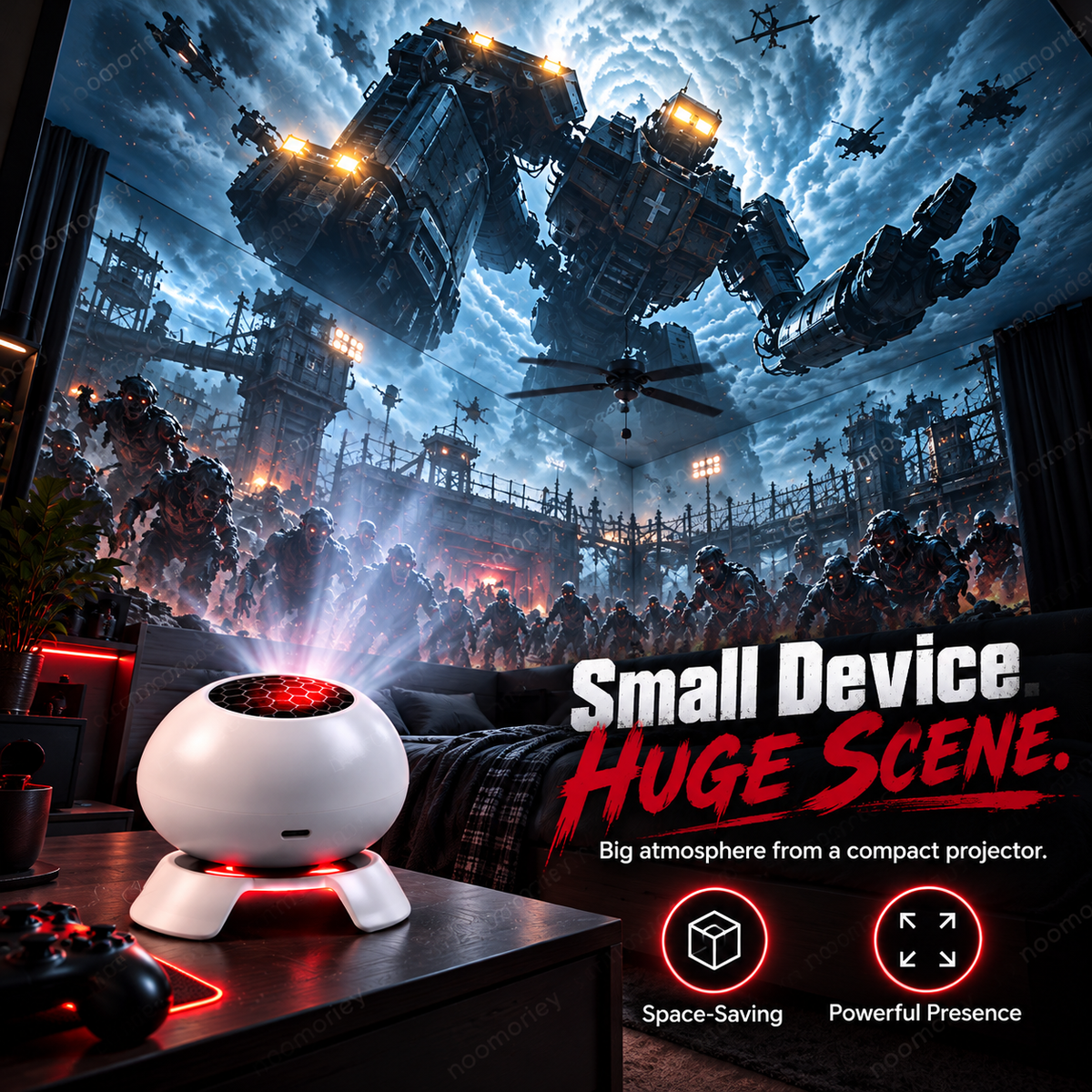 🎮 50% OFF 🌌 Cinematic Gaming Atmosphere Projector – Transform Your Room Into Another World