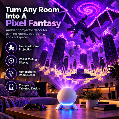 ✨ 50% OFF! Wall & Ceiling Pixel Projector Light for Cozy Game Nights