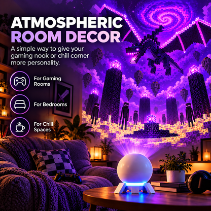 ✨ 50% OFF! Wall & Ceiling Pixel Projector Light for Cozy Game Nights