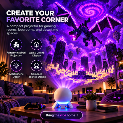 ✨ 50% OFF! Wall & Ceiling Pixel Projector Light for Cozy Game Nights