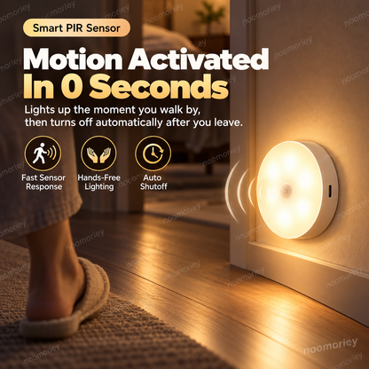 💡 Smart Motion Sensor LED Light – Rechargeable Magnetic Night Light with Automatic On/Off