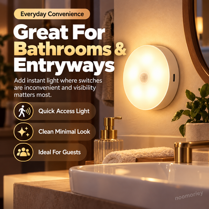 💡 Smart Motion Sensor LED Light – Rechargeable Magnetic Night Light with Automatic On/Off