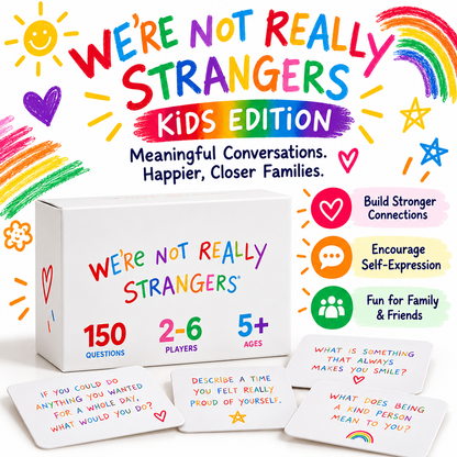 🌈 Limited-Time Deal Kids Conversation Card Game – 150 Questions for Stronger Family Bonds ❤️