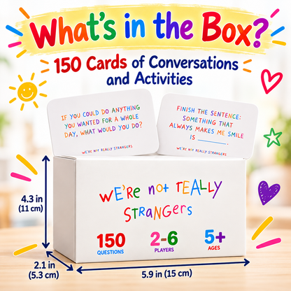 🌈 Limited-Time Deal Kids Conversation Card Game – 150 Questions for Stronger Family Bonds ❤️