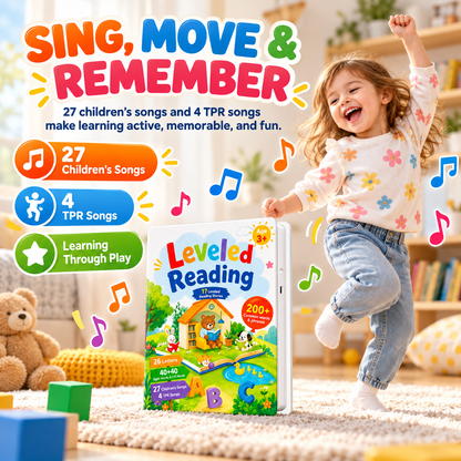 📚 50% OFF Interactive Leveled Reading Sound Book – 17 Stories & 200+ Words 🌈