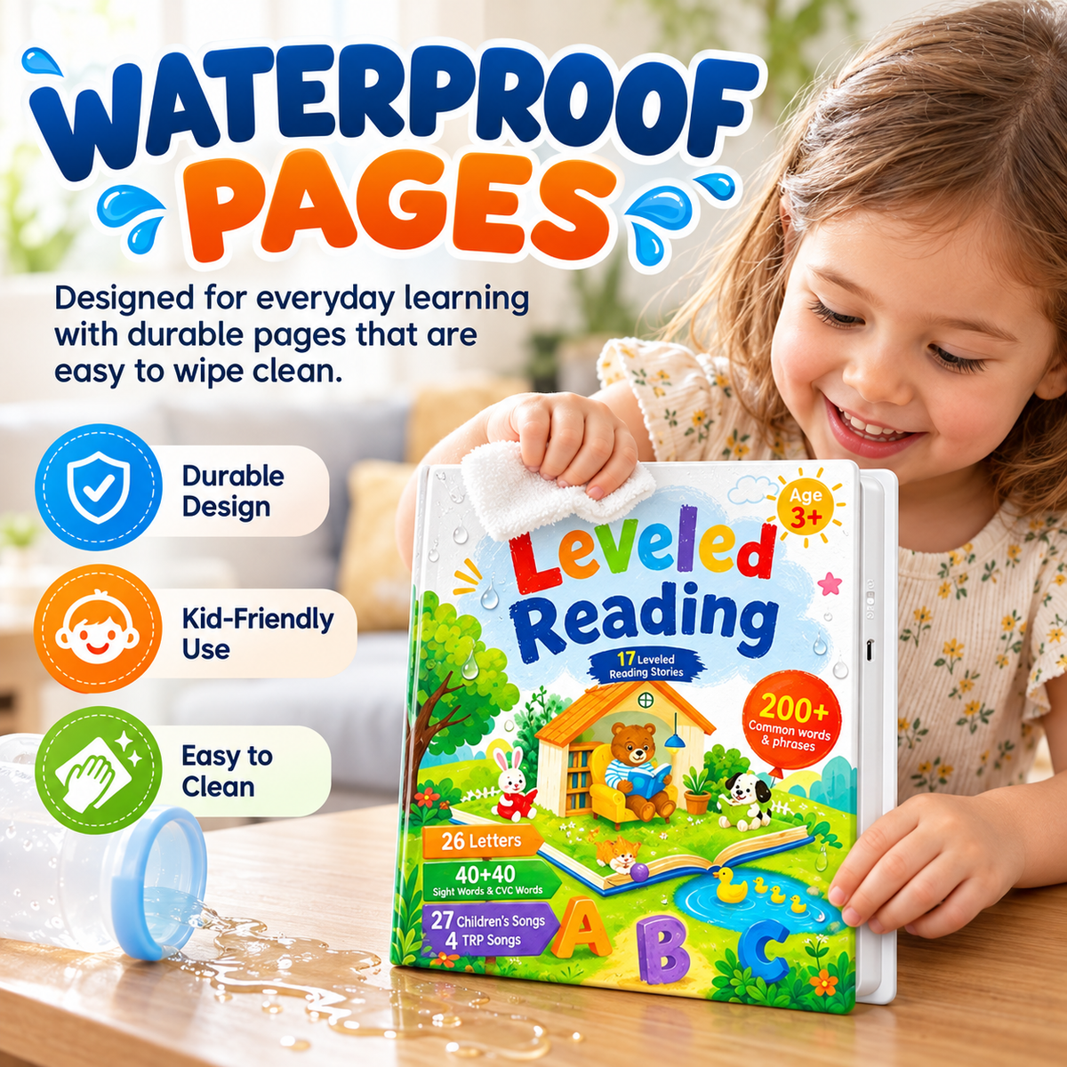 📚 50% OFF Interactive Leveled Reading Sound Book – 17 Stories & 200+ Words 🌈