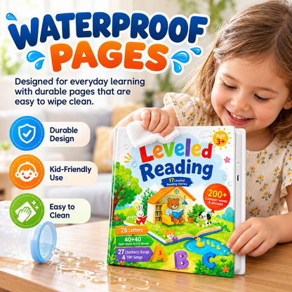 📚 50% OFF Interactive Leveled Reading Sound Book – 17 Stories & 200+ Words 🌈