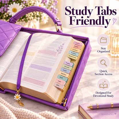 💜 50% OFF ✨ Elegant Quilted Bible Cover with Handle – Beautiful Bible Protector & Faith-Inspired Gift