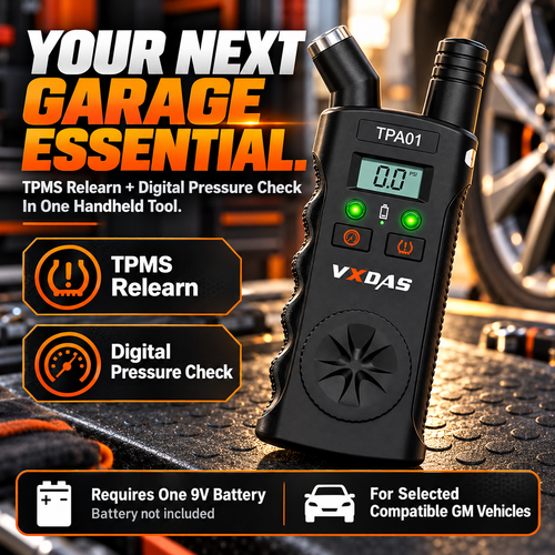 🔧 50% OFF! 2-in-1 TPMS Relearn Tool with Digital Tire Pressure Check