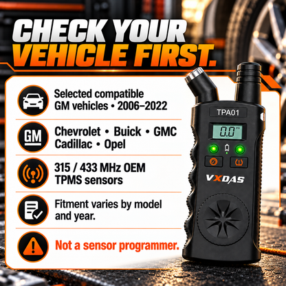 🔧 50% OFF! 2-in-1 TPMS Relearn Tool with Digital Tire Pressure Check