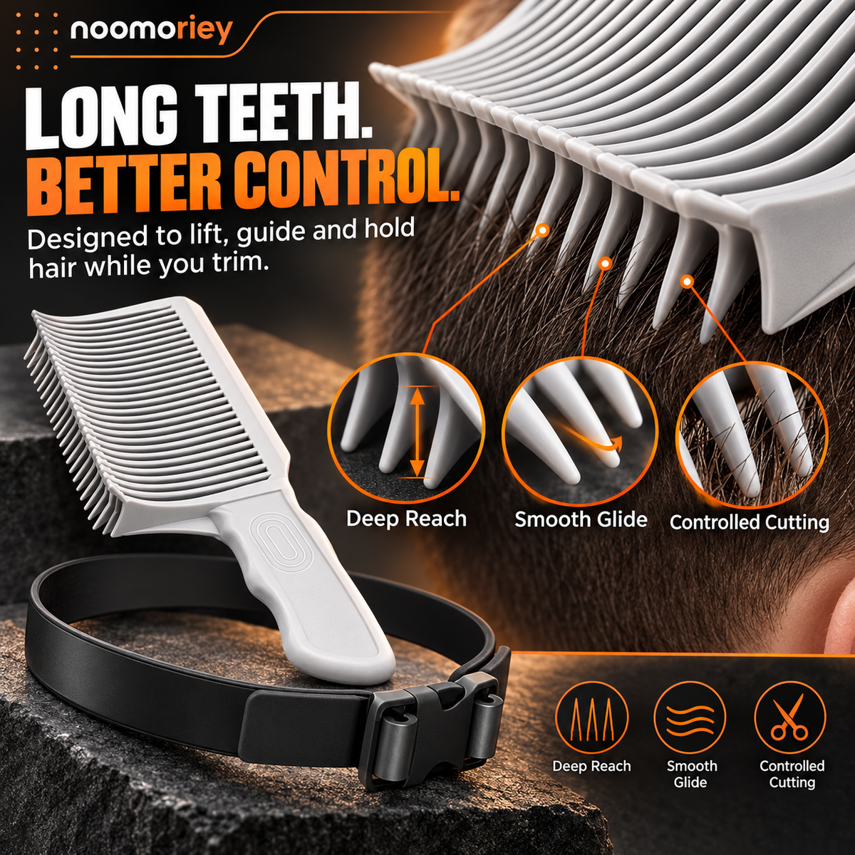 Unisex 3-Piece Hair Cutting Guide Kit