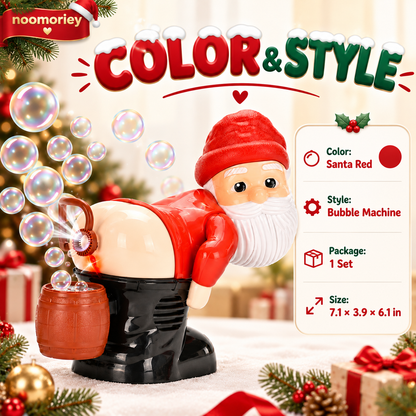 🎅 50% OFF Farting Santa Bubble Machine – Funny Christmas Toy with Music & Sound Effects