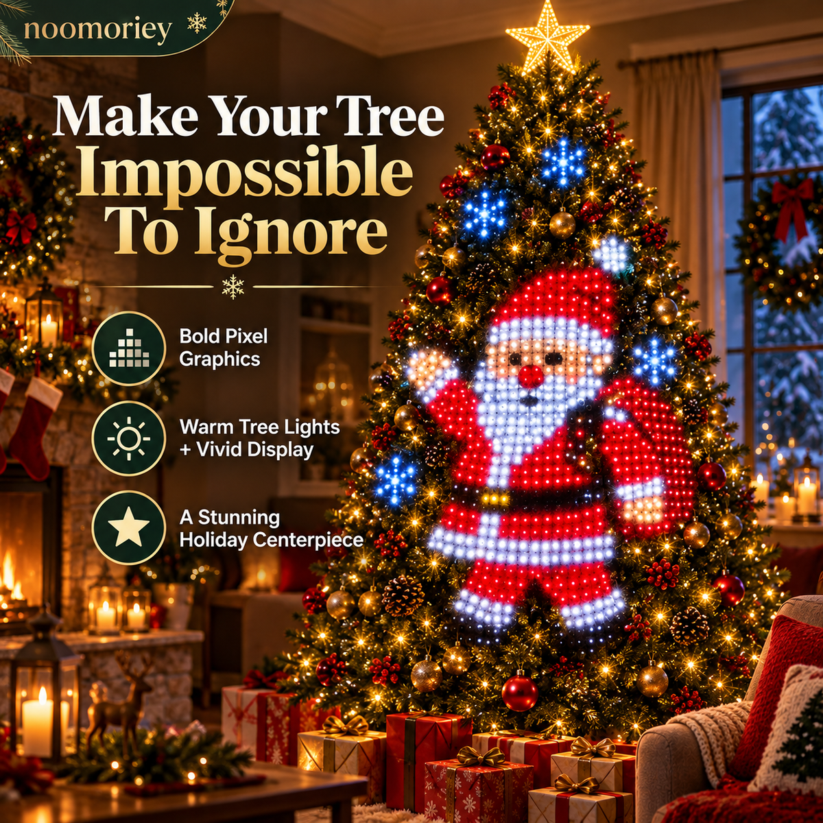 🎄 Animated LED Christmas Tree Lights