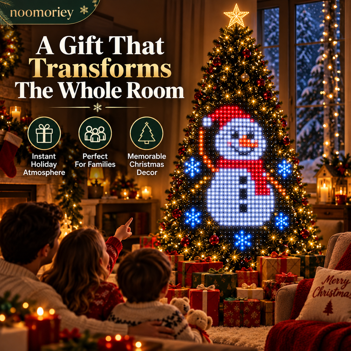 🎄 Animated LED Christmas Tree Lights